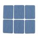 thumbnail image 1 of Aplique de los pantalones del remiendo del de 6pcs pa decoración o repación de ropa de los pantalones del sombrero de Macarena Parches de hierro sobre denim, 1 of 8