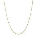 thumbnail image 1 of 14K Yellow Gold 1.5mm Diamond Cut Extra-Light Rope Chain 16 Inch, 1 of 5