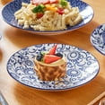 thumbnail image 5 of MALACASA 16 Piece Dinnerware Set for 4, Hand Painted Blue and White Porcelain Dish Set, Plates and Bowls Sets Safe for Dishwasher, Dish with Cups, 5 of 12
