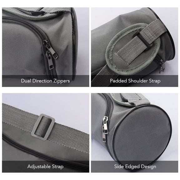 NFTIGB Waterproof Yoga Mat Bag Reversible Multi-Compartment Shoulder Handbag Carrier for Pilates Outdoor Fitness Exercise and Travel Storage, Gray, 28.3 x 5.9 x 5.9 Inches / 72 x 15 x 15 cm