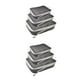 thumbnail image 4 of Moyic 3 Pieces Waterproof Luggage Organiser Lightweight Clothes Storage Bags Negro 3 piezas 2piezas, 4 of 4