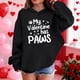 thumbnail image 3 of Sudadera con capucha y estampado de corazón de San Valentín, sudadera de manga larga para niños y niñas, chaqueta para niñas de talla mediana y grande., 3 of 7