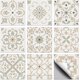 thumbnail image 1 of 36 pegatinas para azulejos de 9 estilos, estilo marroquí, autoadhesivas, impermeables, con diseño geométrico de flores beige., 1 of 9