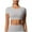 Gray, variant on ABATAB Crop Tops for Women Quick-Dry Workout Cute tunic T-shirts Yoga Fitness Running Gym Shirts