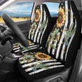 thumbnail image 2 of XYZCANDO Waterproof Car Seat Covers Truck Van Auto, Non-Slip Stretchable Front Seat Cover 2 pcs Polyester Sunflower Hummingbird, 2 of 10