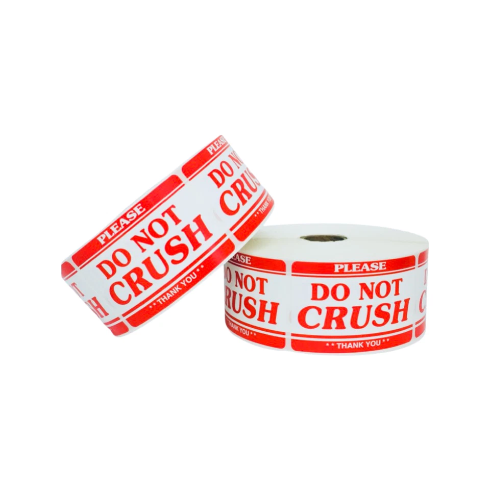 BUTTERFLY- 2"X3" Do Not Crush Warning Shipping Mailing Adhesive Stickers Fragile Labels 500