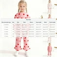 thumbnail image 3 of ATOGUTA Set Girls Valentine's Day Tops Flare Pants Sweatshirts and Sweatpants Kids Tracksuits Size 6M-8, White, 3 of 5