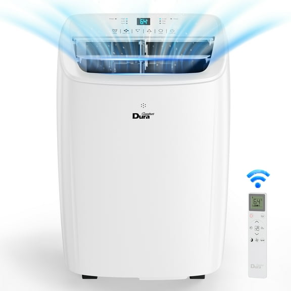 DuraComfort Portable AC Unit 5300BTU (8000 BTU ASHRAE) for Room, Cools up to 150 Sq. Ft. with Remote Control
