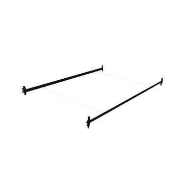76" Twin/Full Black Hook In Headboard/Footboard Steel Rails