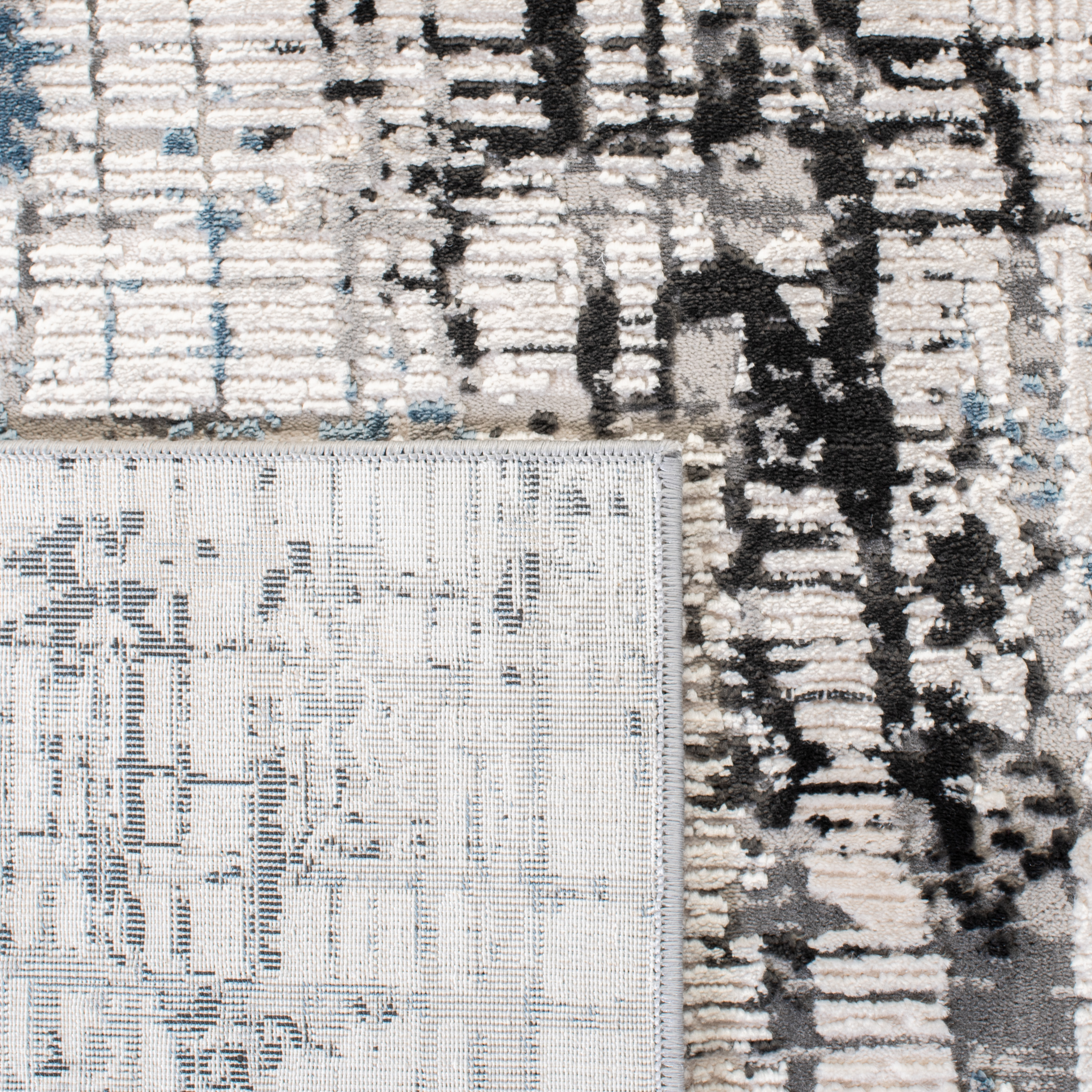 SAFAVIEH Invista Roland Abstract Area Rug, Ivory/Grey, 4' x 6'