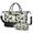 Rottweiler and Flowers Green Pattern, variant on Bulldog and Floral Blue Pattern 2 Piece Travel Bag Set, Overnight Duffle Bag with Shoe Compartment, Detachable Shoulder Strap Gift Ideas for Work Picnic Beach Travel