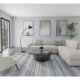 thumbnail image 3 of Feizy Aberdeen Modern Stripes, Gray/White, 3' 6" x 5' 6" Accent Rug, Handmade Stain Resistant Kid Friendly, Area Rug for Living Room and Bedroom, 3 of 9