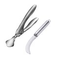 thumbnail image 1 of Abridor de durian multifuncional de acero inoxidable 304 para el hogar. Cuchillo para abrir durian con pinzas para frutas., 1 of 7