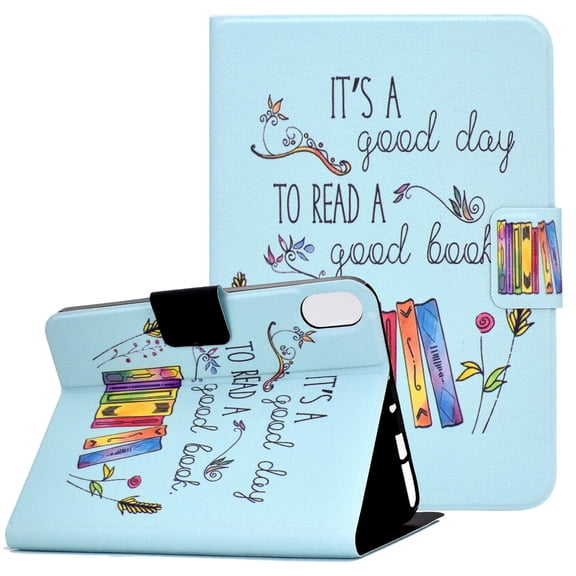 Stand Protective Case for iPad Mini 6 2021, Mini 6th Gen 8.3" 2021 Cover, Allytech Lightweight PU Leather Flip Kickstand Soft TPU Back Magnetic Snap Case for iPad Mini 6 A2567 A2568 A2569, Books
