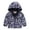 Navy, variant on Toddler Boys Girls Rose Floral Print Zip Jacket Trench Outerwear Hooded Trench Lightweight Kids Windproof Rain Coats Windbreaker Casual Outerwear