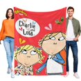 thumbnail image 1 of Charlie and Lola anti-pilling, suave, ligera, esponjosa y acogedora de lujo para hogar y cocina – Perfecta para niños y adultos,120X150cm, 1 of 6