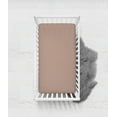 thumbnail image 3 of Crib or Toddler Bed Fitted Sheet 100% Cotton Percale, Beige Pin Dots, 3 of 4