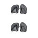 thumbnail image 3 of Yuarrent 1 par de palas de mano universales para niños con correa ajustable, entrenador de paleta de natación, tren de ejercicio, buceo, negro Type1 NO1, 3 of 6