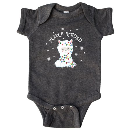 

Inktastic Fleece Navidad Llama Gift Baby Boy or Baby Girl Bodysuit