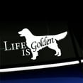 thumbnail image 1 of Life Is Golden - Vinyl Decal - Choose Color - [WHITE], 1 of 1