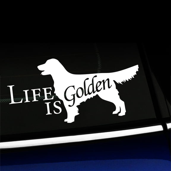 Life Is Golden - Vinyl Decal - Choose Color - [WHITE]