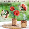 thumbnail image 3 of Chamomile Crafts for Adults, 3D Flower Puzzles Wooden Craft Kit, Wooden Artificial Flower Decorations & Centerpieces for Table, Gift for Mom/Wife/Friends, 3 of 7