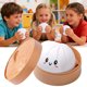 thumbnail image 3 of Cute Mystery Giant Dumpling Squishies Ball, Lindas Bola Compresión Misteriosa Blanca Cara Feliz Oficina Hogar, Masa Bollo Vapor Simulada, Juguete Sensorial Grande Anti-estrés Adulto, 3 of 7