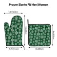 thumbnail image 3 of KLL Christmas Pattern At Buffalo Plaid Pattern Oven Mitts and Pot Holders 2pcs Sets for Kitchen, Oven Mitt Heat Resistant 536°F, Oven Gloves for Kitchen,Cooking and Baking, 3 of 7