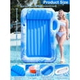 thumbnail image 2 of Tumbona inflable para bronceado con forma de flotador Turnmeon, 72 x 47 cm, con rociador, 2 of 6