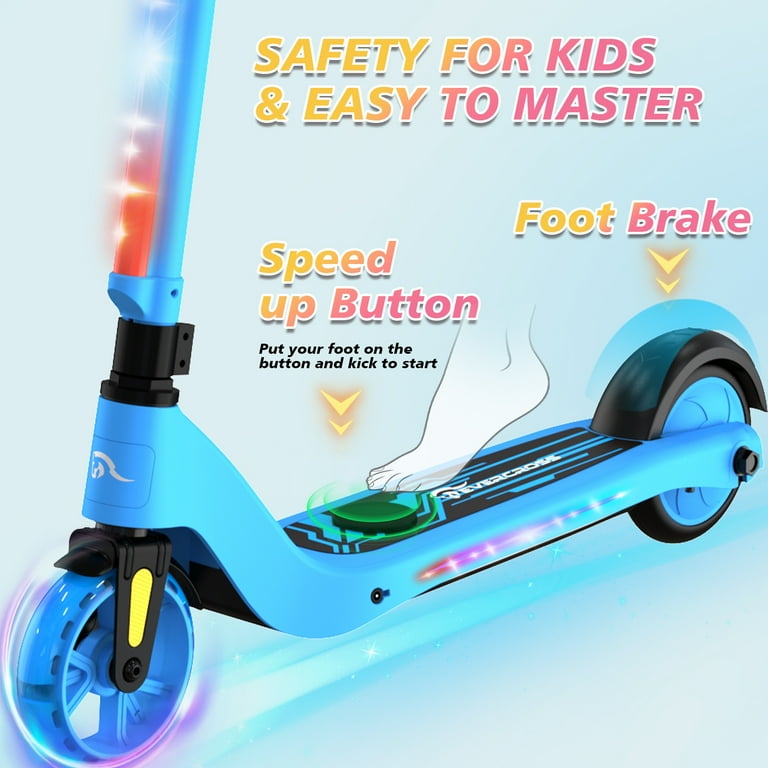 EVERCROSS EV05C Scooter, 5mph Speed, 40mins Ride, LED Lights