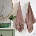 thumbnail image 5 of Superior 800 GSM Egyptian Cotton Heavyweight Bath Towel Set of 2, Muted Mauve, 5 of 7