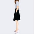 thumbnail image 3 of 2025 Women's High-Waisted A-Line Office Skirt with Pockets - Stretch Yoga Skirt for Work & Weekend, 3 of 13