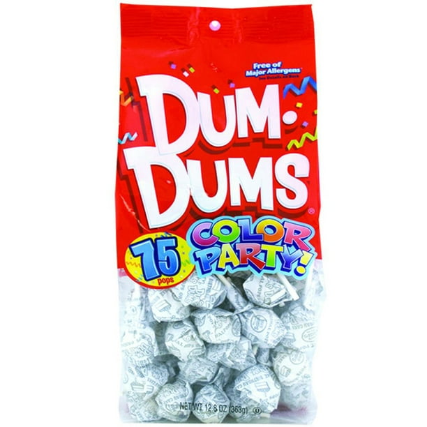 Dum Dums Spangler Lollipops Pops Suckers 1 Pack 75 Pops New Color