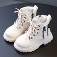 thumbnail image 2 of lnmuld Kids Boots Boys and Girls Mesh Lace Shoes Fashion Mesh Lace Boots Non Breathable Boots Size:9, 2 of 4