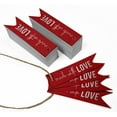 thumbnail image 3 of Inkdotpot Pack Of 100 Made With Love Text Favor Paper Tags Craft Real Silver Foil Hang Tags, 3 of 6
