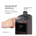 thumbnail image 3 of Ventilador de Torre Esquimal 95 cm, Silencioso, Oscilante 70°, Panel LED Táctil con Temperatura, 3 Velocidades, Temporizador 15h, Control Remoto, Color Café, 3 of 7