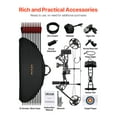 thumbnail image 3 of VEVOR Compound Bow Archery Right Hand Arrow Set 70 Lbs 320 fps Hunting Shooting Target, 3 of 9