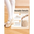 thumbnail image 3 of HWJAD Soft Leather Ballet Shoes for Toddler Little Kid/Big Kid Girls Boys Lace-Free Dance Slippers Ballerina Shoes, 3 of 10