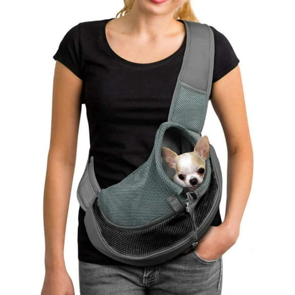 Hands-Free Dog Carrier, Breathable Mesh Design, Adjustable Strap, for Small Pets Under 4.5kg