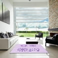 thumbnail image 6 of Ahgly Company Indoor Square Patterned Bright Lilac Purple Area Rugs, 8' Square, 6 of 6