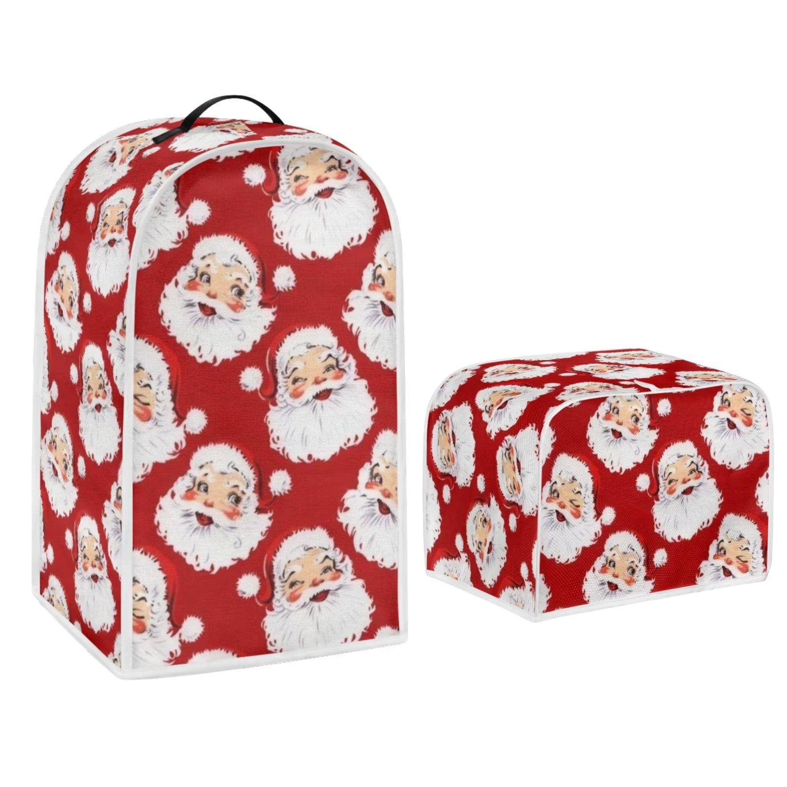 Renewold Happy Santa Blender Cover Toaster Covers 2 Slice Christmas Theme Dustproof Cover