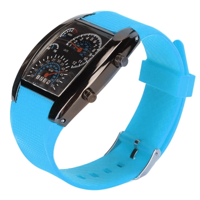 Relojes Digitales, Reloj LED Casual De Acero Inoxidable Clásico Ajustable Para Fiesta ANGGREK No