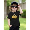 thumbnail image 1 of Cute Printed Short-Sleeved T-Shirt Featuring a Canada Map, Perfect for Boys. This Casual Summer Top Has a Round Neck And Is Versatile for American Fashion., 1 of 5