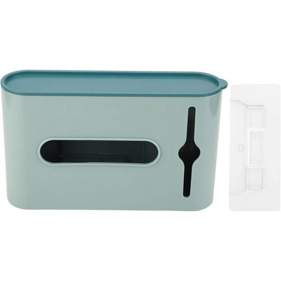 NAMZI Grocery Bag Holder, Wall Mount Plastic Bag Holder Dispenser, Trash Bag Dispenser for Kitchen Bedroom, Green