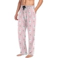 thumbnail image 5 of FREEAMG Cute Lama with Cactus Pajama Pants for Men, Men's Separate Bottoms, Pure Cotton Comfortable Lounge Pants（541）, 5 of 7
