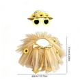 thumbnail image 3 of Cififendec Porch Goose Outfit, 23" Goose Figurine Costume with Sunflower Tutu Dress, Straw Hat and Sunglasses for Outdoor Yard Garden Summer Decor, 3 of 5