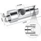 thumbnail image 5 of Soporte de Ducha de Mano con 2 , Soporte de Ducha Ajustable, Soporte de Ducha Giratorio de 360°, para BañO, 5 of 5