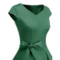 thumbnail image 6 of Dressystar Women Vintage Tea Dress Cap-Sleeves Swing Cocktail Prom Party Dress, 6 of 7
