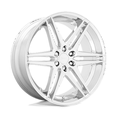 DUB 1PC Cast Aluminum Rim S265 24X10 6X5.5 CHROME 25MM, S265240084 25