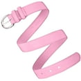 thumbnail image 2 of Falari Women Genuine Leather Belt Fashion Dress Belt With Single Prong Buckle Pink L, 2 of 6